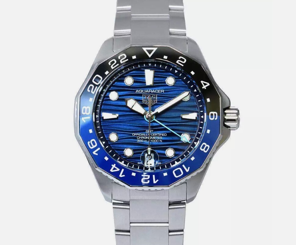 TAG Heuer Aquaracer Pro 300 GMT Sunray Dial 42 mm Men's Watch WBP5114.BA0013