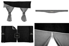SET CABINENZELT ELEGANCE Grau Schwarz Für VOLVO FH 2002-2012 GLOBETROTTER