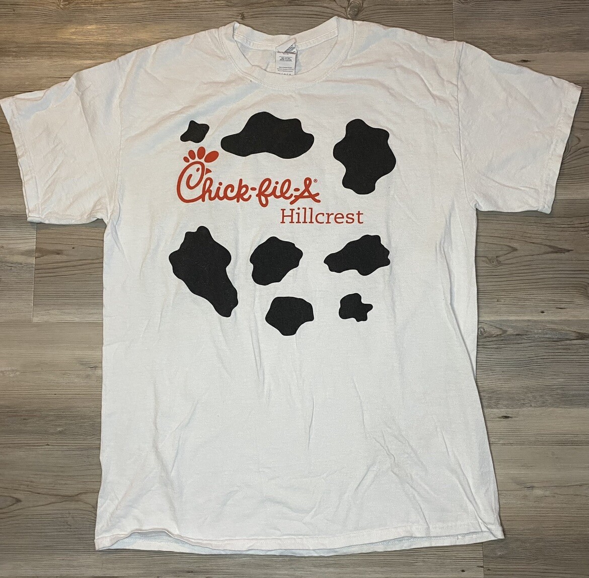 Chick Fil A T-Shirt Eat More Chikin Shirt White Black… - Gem