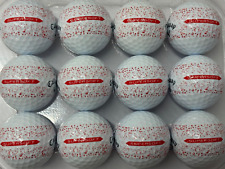 12 CALLAWAY SUPERSOFT SPLATTER RED GOLF BALLS  PEARL/GRADE A LAKE BALLS