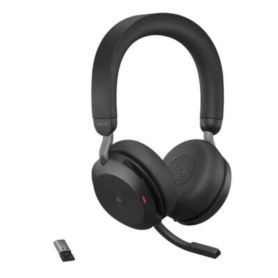 Jabra Evolve2 75 Wireless PC Headset schwarz Office mit Mikrofon