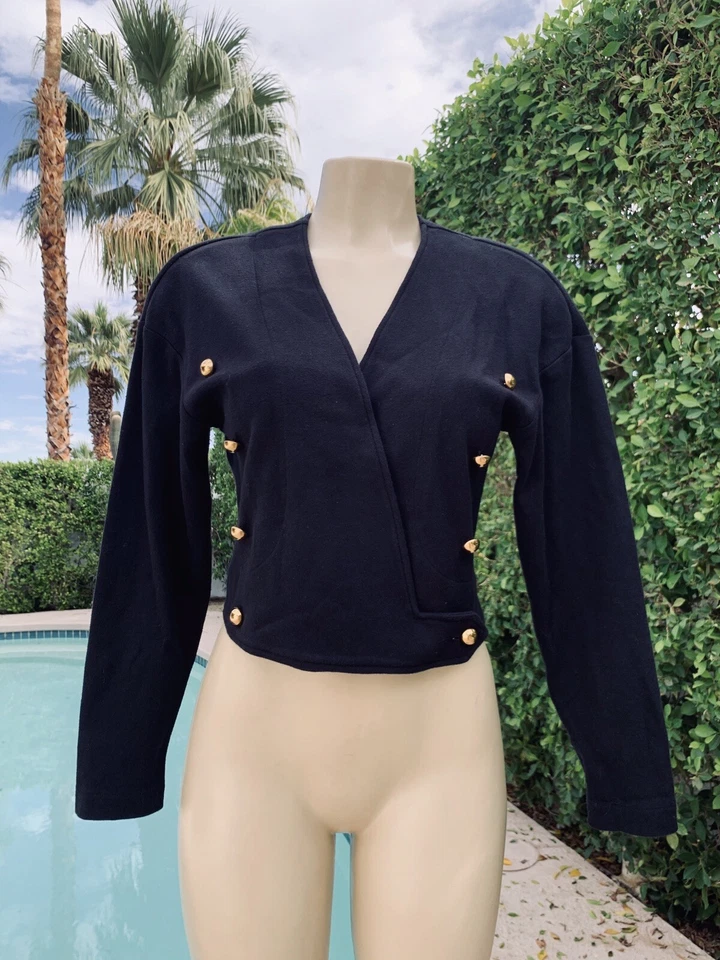 Chaqueta de algodón vintage TAPEMEASURE New York negra años 80 talla S/M Michael Jackson Foto 2 de 4