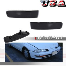 For 92-96 Honda Prelude Smoked Front Bumper Outer Turn Signalcorner Lights Lens For 92-96 Honda Prelude Smoked Front Bumper Outer Turn Signalcorner Lights Lens