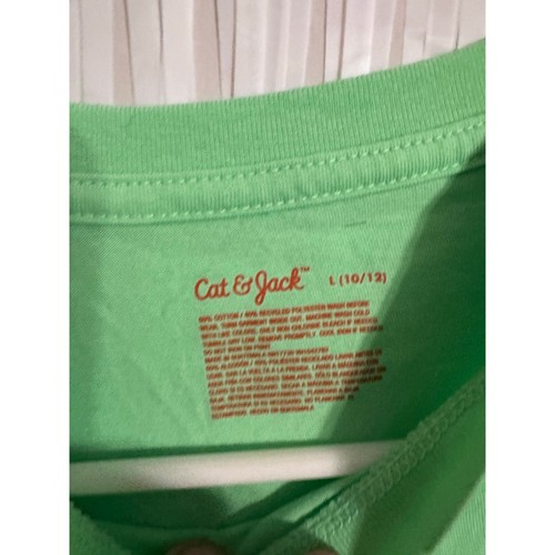 Cat & Jack Boys Size Large 10/12 Green Hammerhead Shark T-Shirt – NWT - Picture 3 of 4