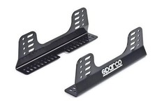 Sparco 004902 Seat Brackets Side Mounts Fixed Mount Style Steel Black Pair Sparco 004902 Seat Brackets Side Mounts Fixed Mount Style Steel Black Pair