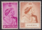 Nigeria 1948 Royal Silver Wedding SG 62-63 Mnh.