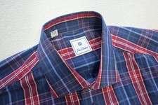 David Donahue Dress Shirt Plaid Long Sleeve Button Up Mens Sz 2XL XXL