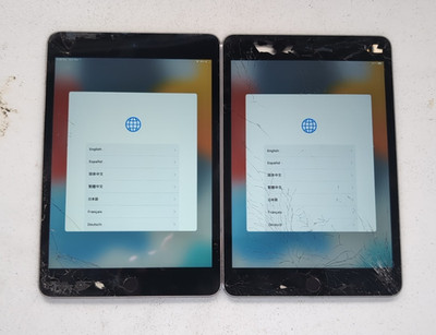 Apple iPad Mini 4, 128GB, WiFi Only - Space Gray - A1538 - Lot of 2