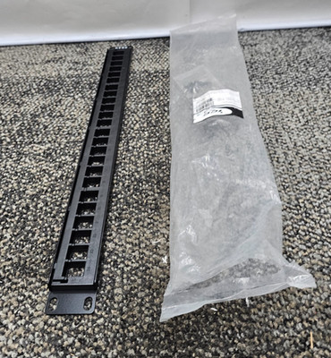 ICC IC107BP241: 24 Port Blank Keystone 1U Patch Panel for Keystone Jacks