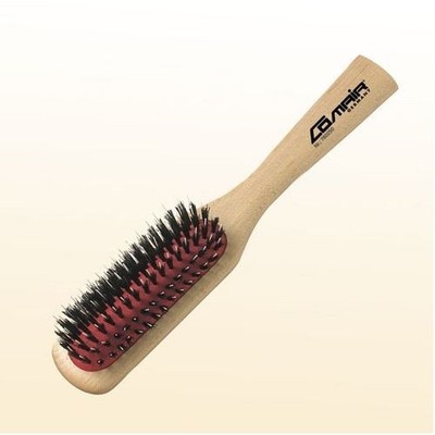 Comair Holzbürste mit Naturborste, 6-reihig Paddle Brush Kissenbürste