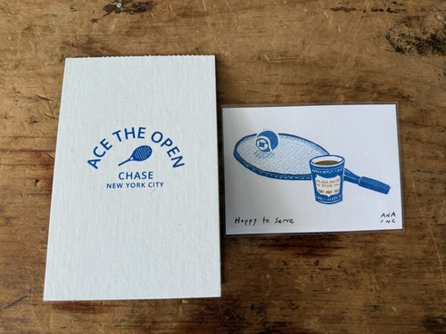 Ana Inciardi Mini Print Limited Edition Chase US Open NYC 2025 - Happy to Serve