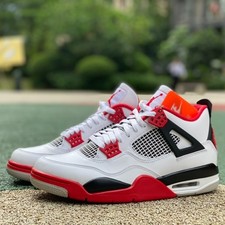 DC7770-160 Air Jordan 4 Fire Red White Black 2020