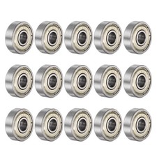 15pcs 625ZZ Deep Groove Ball Bearings 5mm Bore 16mm OD 5mm Thick Carbon Steel Z1