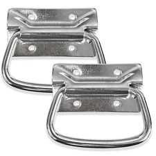 2 Pack Chrome Surface Mount PA DJ Chest Case Handles Pulls