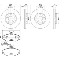 Kits de frein Audi QUATTRO