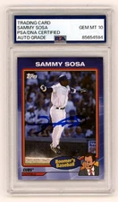 Sammy Sosa 2024 Topps Boomer's Baseball #40 Signed PSA 10 Auto Chicago Cubs