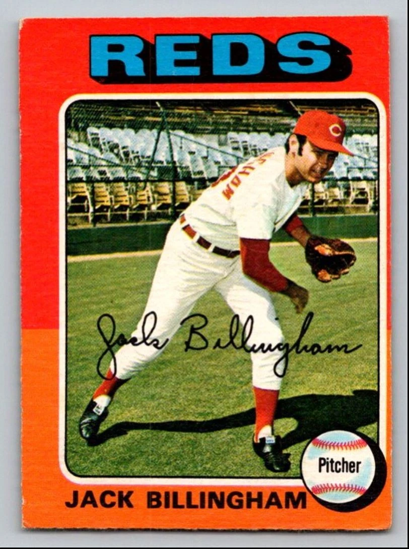 1975 O-PEE-CHEE BASEBALL JACK BILLINGHAM CINCINNATI REDS #235