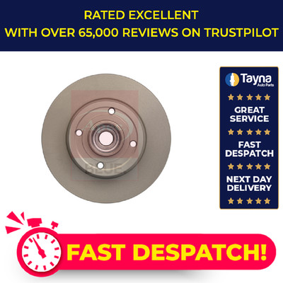 2x Brake Discs Pair Solid fits RENAULT MODUS JP0 1.4 Rear 2004 on 240mm Set New