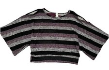 Cold Shoulder Sweater Top XL USA Made Flutter Sleeve 90s Grunge EGirl Whimsygoth