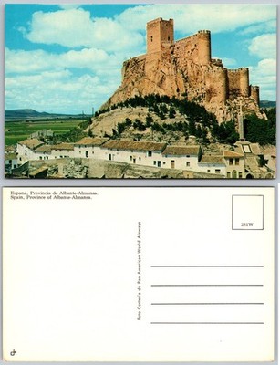 Almansa Castle Albacete Spain Postcard
