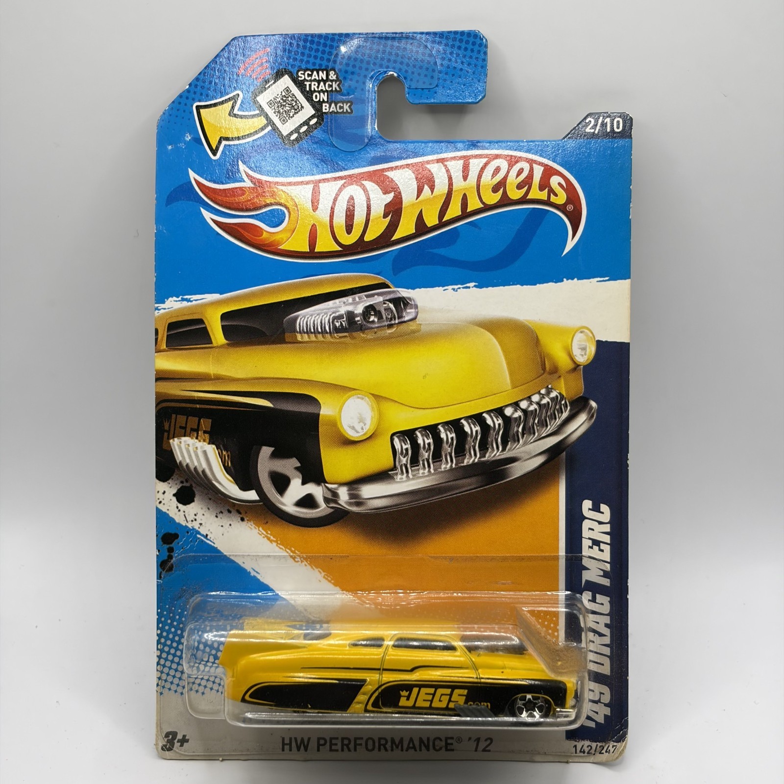 2012 Hot Wheels '49 Drag Merc Yellow - HW Performance #142/247