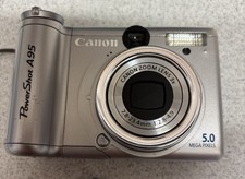 Canon Digital Camera PowerShot A95 5.0MP Flip Screen Silver Please Read desc;