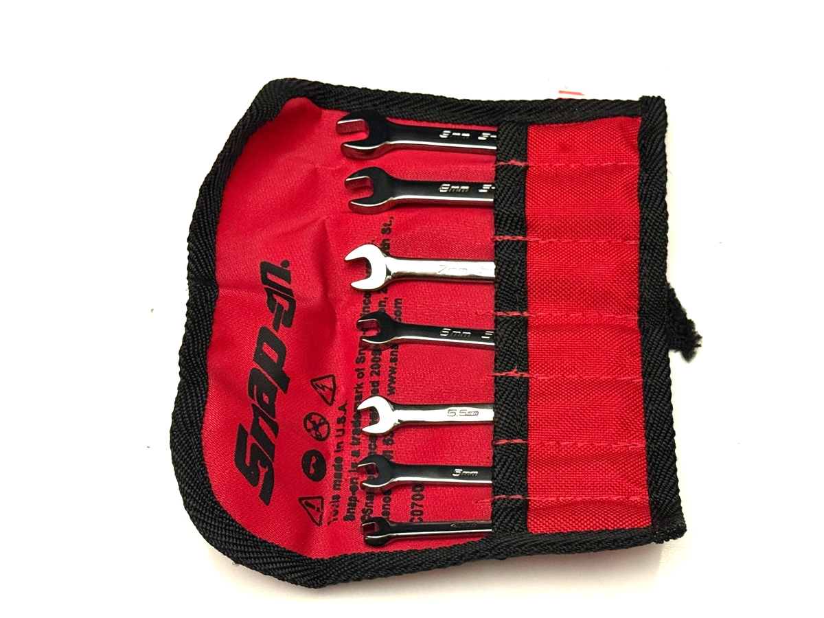 【mi】OhmNanon Snap-on 6 PT Metric Combination Midget Wrench 7 Pcs Set