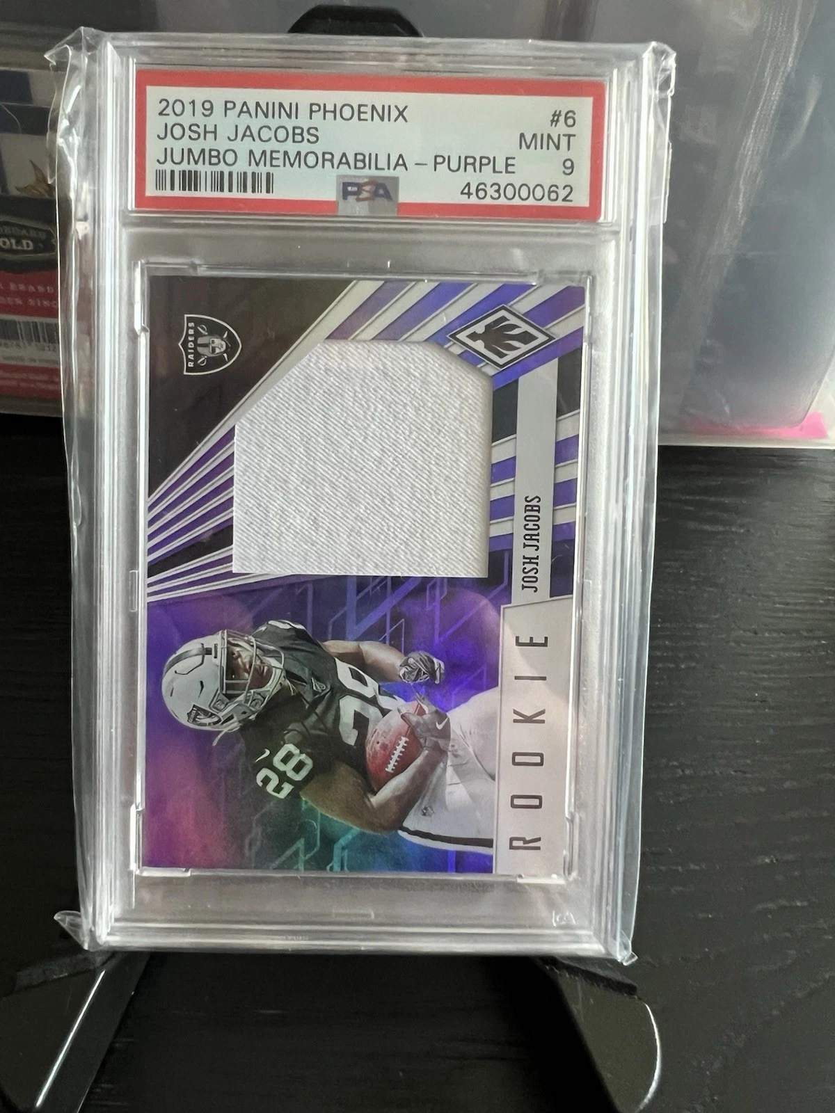 Josh Jacobs Panini Phoenix Rps Memorabilia #6 Purple