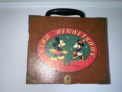 Vintage Disney ''Star Rendezvous'' Mickey and Minnie Music Box Trunk