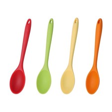 Cucharas de silicona para cocinar, juego de cucharas grandes de silicona mezclar