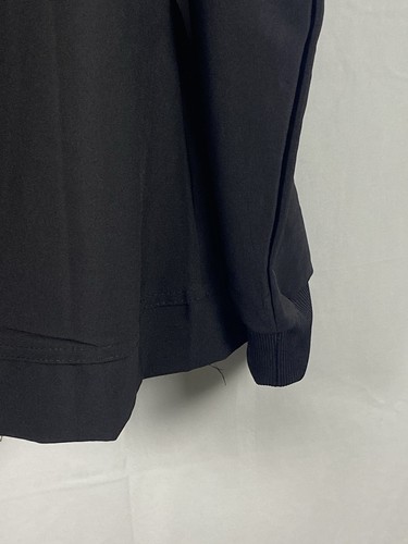 Scrubaid Tapered Fit Sz L Black Scrub Jacket Zip Four Way Stretch Pockets Cuff - Picture 10 of 11