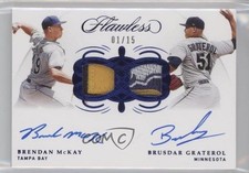2020 Flawless Sapphire 1/15 Brendan McKay Brusdar Graterol Dual Patch Auto v1x