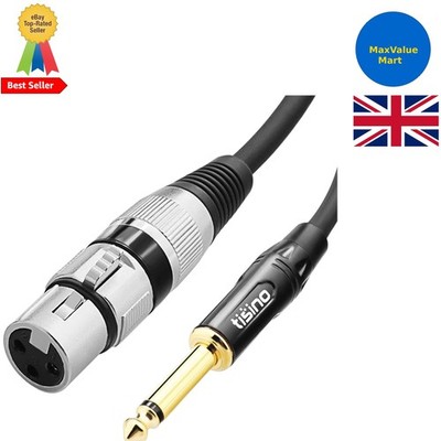 Professionelle XLR-Buchse auf 1/4'' TS Mono Mikrofonkabel - 2 m rauschfreies Design
