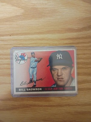 1955 Topps  Baseball Card Bill Skowron 1st Base New York Yankees Near Mint # 22