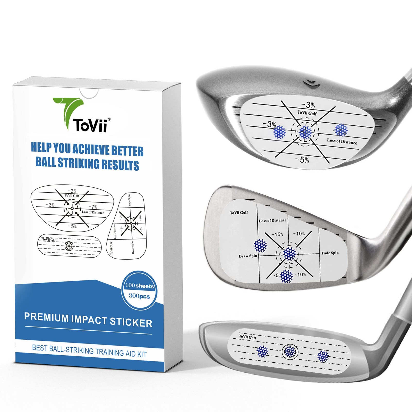 Impact Tape Set Self-teaching Sweet Spot And Shot Consist