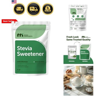 Stevia Sweetener Powder with Allulose, 4 lb 64 oz | Zero-Calorie Sugar Substi...