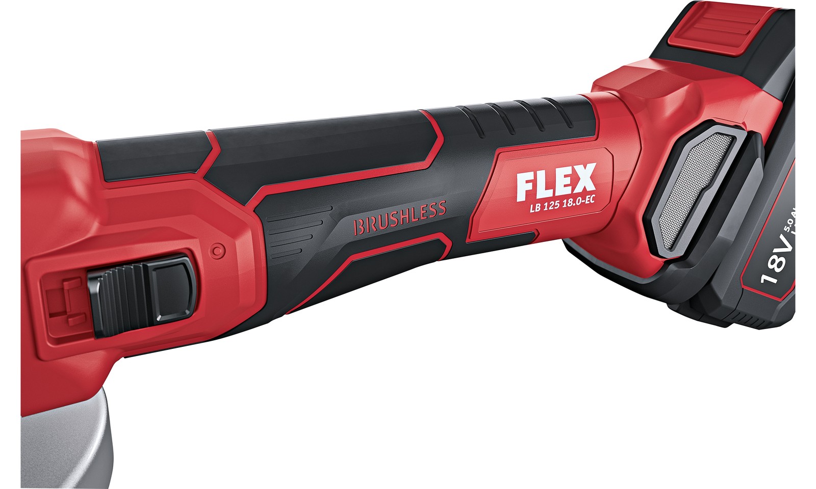 FLEX ANGLE GRINDER BODY HEAVY DUTY WITH BRAKE LB 125 18.0EC 18V 125MM 499315