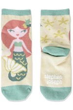 Stephen Joseph Toddler's Girl Crew Holiday Socks Mermaid