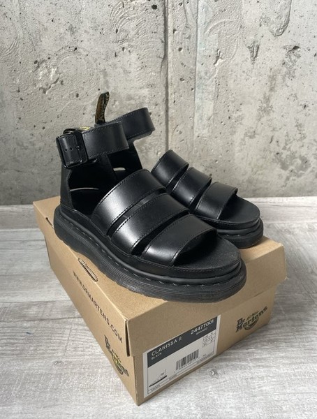 Women Dr. Martens Heels Black Leather 37
