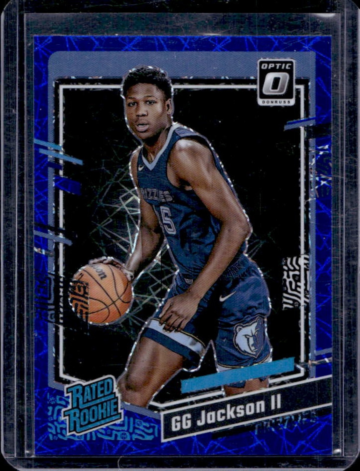 2023-24 Donruss Optic GG Jackson II Blue Velocity Prizm Rated Rookie #228
