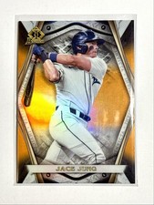 2022 Bowman Draft Invicta - Jace Jung - Orange Refractor /25 RC - Tigers