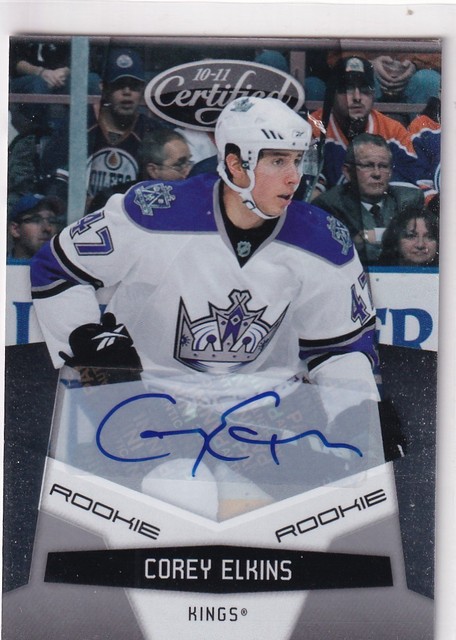 10/11 PANINI CERTIFIED COREY ELKINS RC SP ROOKIE AUTOGRAPH AUTO /799 #203