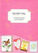F17700 Faithfully Yours SECRET PALS 12 Cards W/KJV Scripture