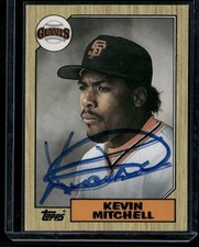 1987 Topps Traded - Kevin Mitchell #81T Tiffany (RC) Signed Autographed Card