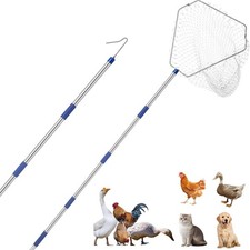 Chicken Catching Net  Adjustable 29-74 Inch Chicken Catcher Leg Hook Tool Kit,...