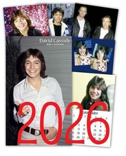 DAVID CASSIDY,partridge family,12 MONTH 2026 PHOTO CALENDAR,SIZE 8 1/2in X 14in