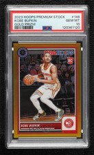 2023 NBA Hoops Premium Stock Gold Prizm 3/10 Kobe Bufkin #148 PSA 10 GEM MT 1fl4
