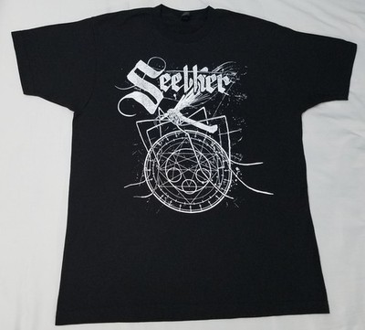 Seether band shirt size LARGE Poison the Parish Si Vis Pacem Para Bellum