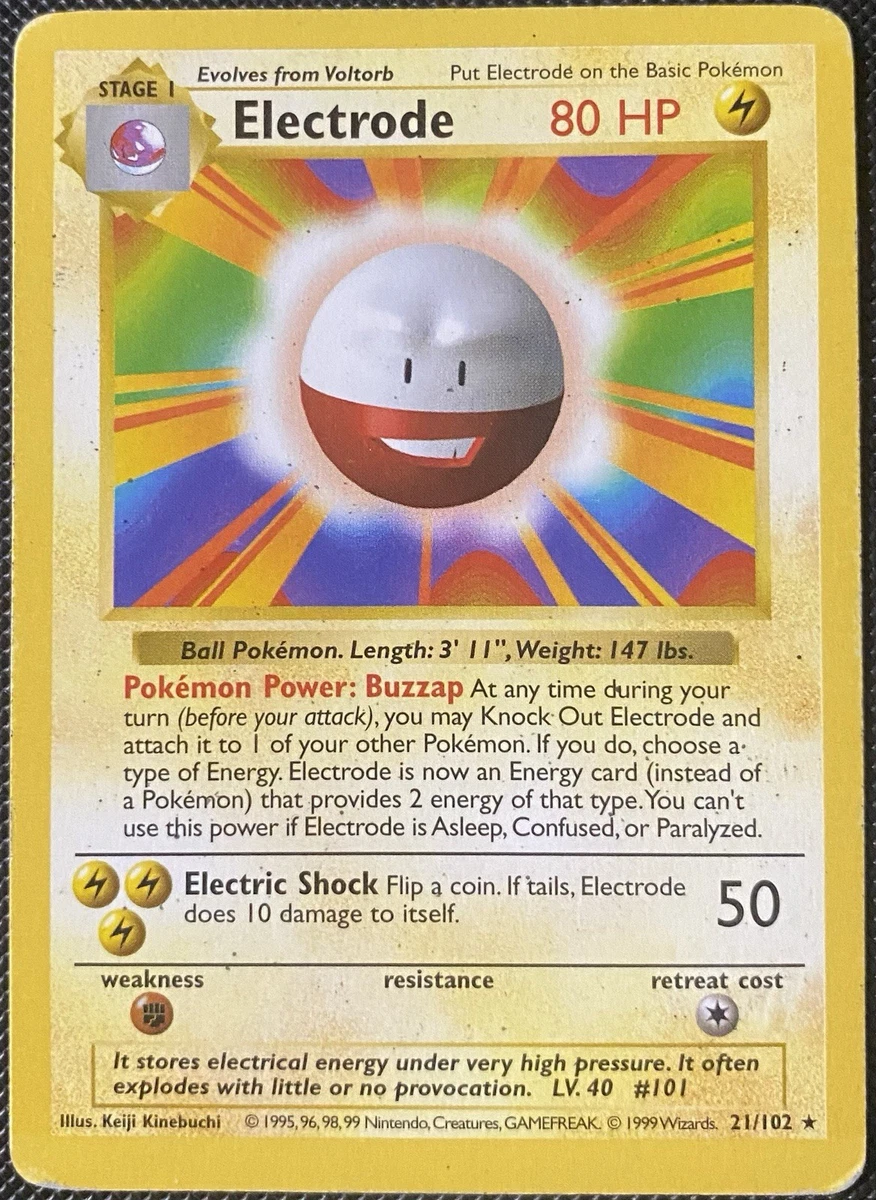 Electrode Pokémon TCG Cards for sale | eBay