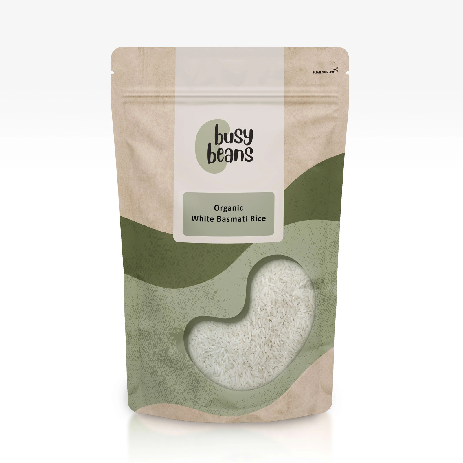 Organic White Basmati Rice -Certified Organic- by Busy Beans Organic (5kg)
